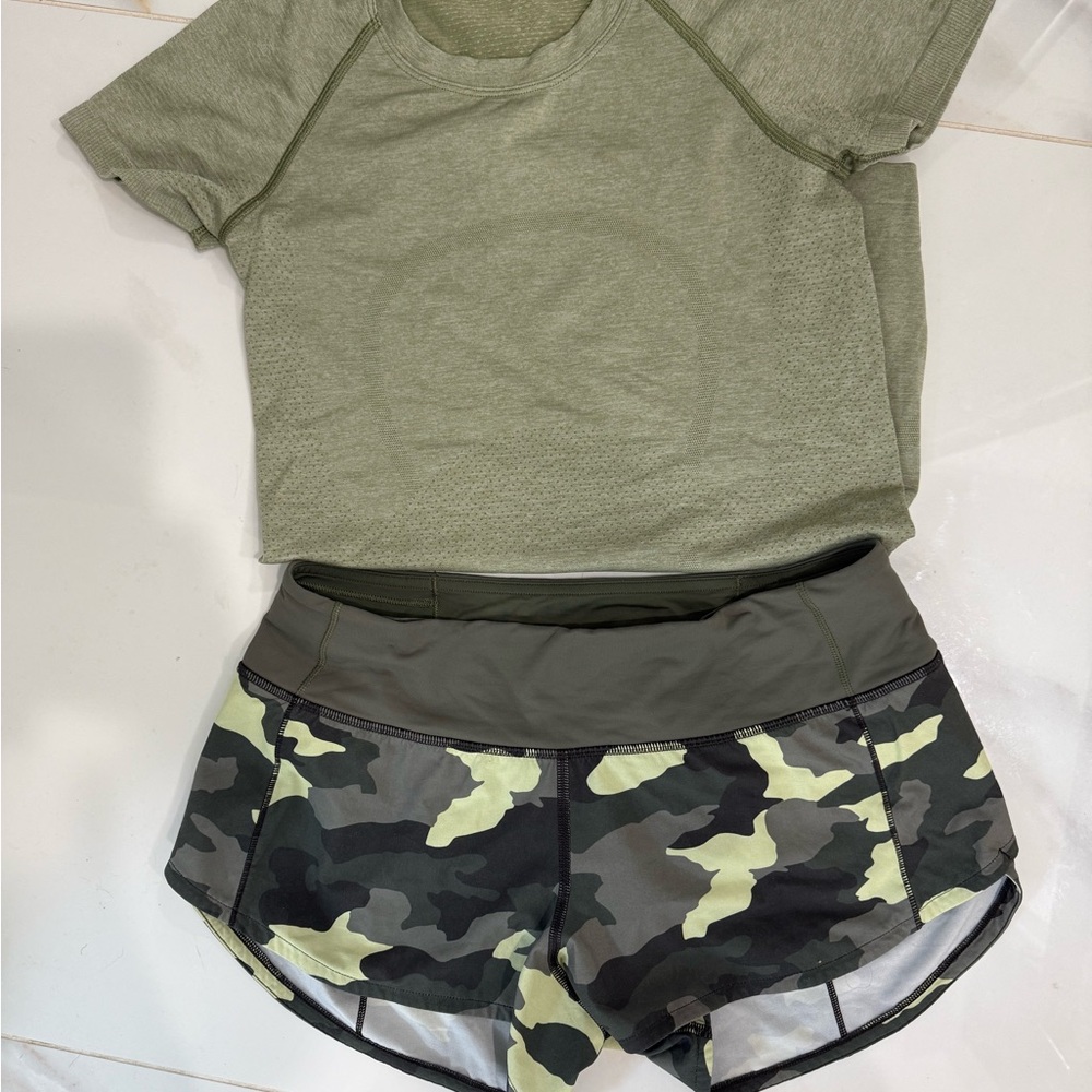 Lululemon Athletica Camouflage Patterned Apparel